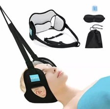 Adjustable Neck Brace Support Hanging Spine Cervical Traction Device Pain Relief