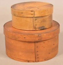 Two Pennsylvania 19th Century Bentwood Pantry Boxes