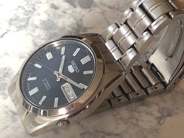 ☆SEIKO SEIKO 5 Japanese model 7S26-03B0 Red Second Hand From