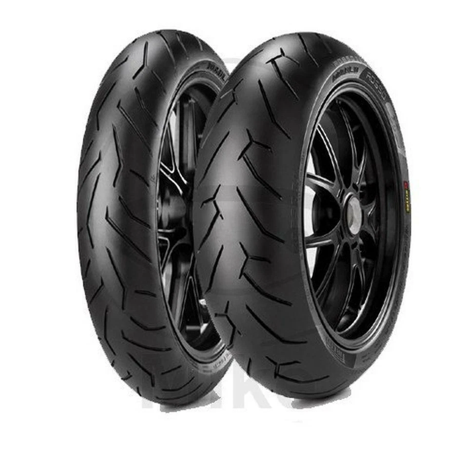 120/70ZR17 58W FR PIRELLI DIABLO ROSSO 2K FOR KTM 1190 RC8 2008-2011 - Image 2 of 2