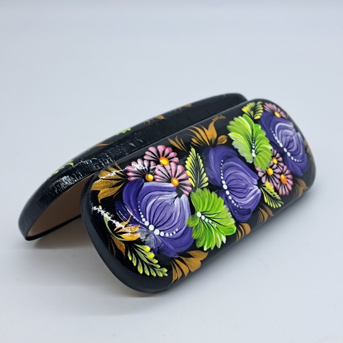 Hand Painted Petrykivka glasses Case Protective Handmabe in UKRAINE - Picture 10 of 10