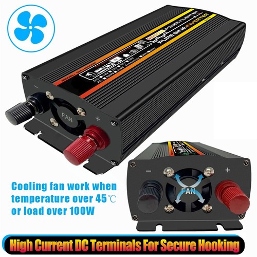 3000 W Peak Pure Sine Wave Inverter di potenza DC 12 V a AC 220 V convertitore display LCD - Foto 5 di 12
