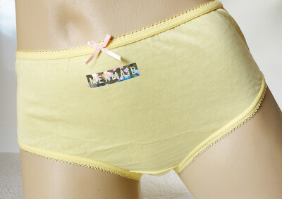 Pretty Yellow Mermaid NAME Print Knickers Girls -13-14 years