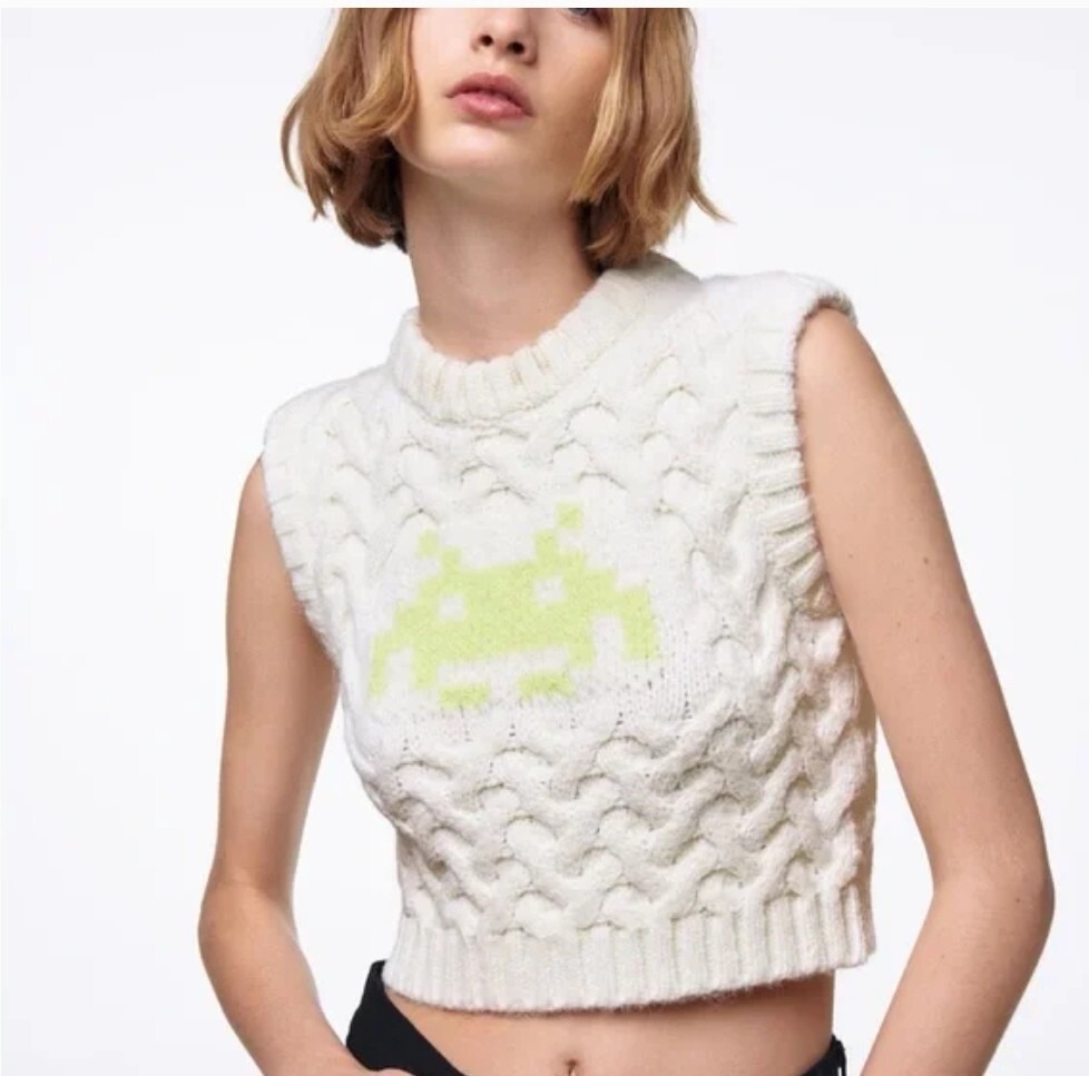 Chunky Knit Vest Zara Cloud Sweater Vest ZARA WOMAN NWT SS24 RED