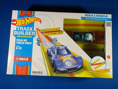 Hot Wheels Track Builder Unlimited Fold Up Track Pack New