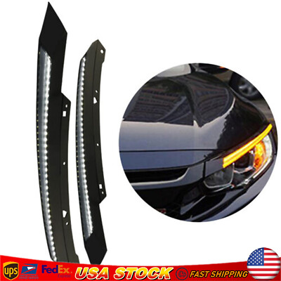 For 2016-2021 2017 Honda Civic LED Hatchback Day Time Running Fog Lights Lamps