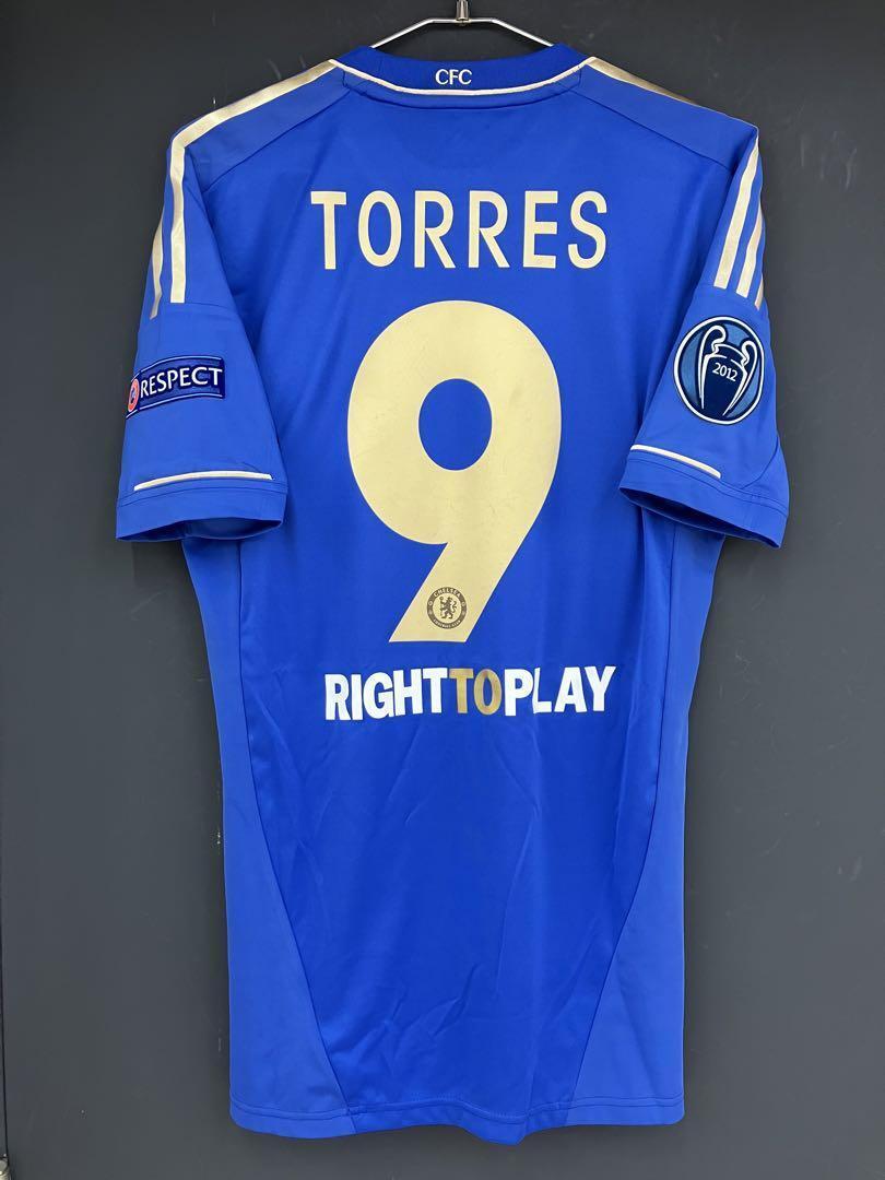 Adidas Torres Chelsea soccer Jersey shirt 12/13 CL Techfit Adidas Torres Chelsea soccer Jersey shirt 12/13 CL Techfit