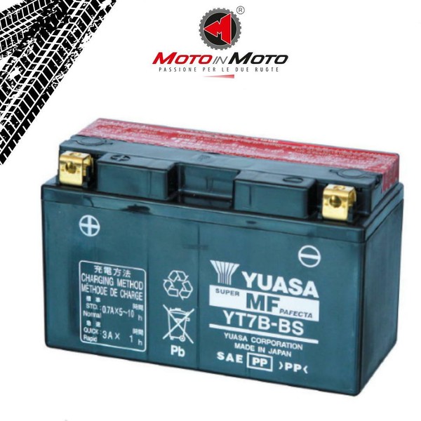 Batterie Yuasa YT7B-BS Versiegelt FüR Dr Z 400 Sm 2005 2006 2007 2008 2009 2010-image