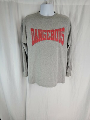 Forever 21 Long Sleeve T Shirt Gray Mens Sz M