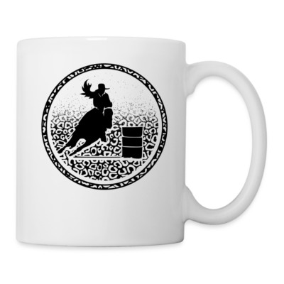 Pferd Barrel Racing Reiterin Tasse Geschenk