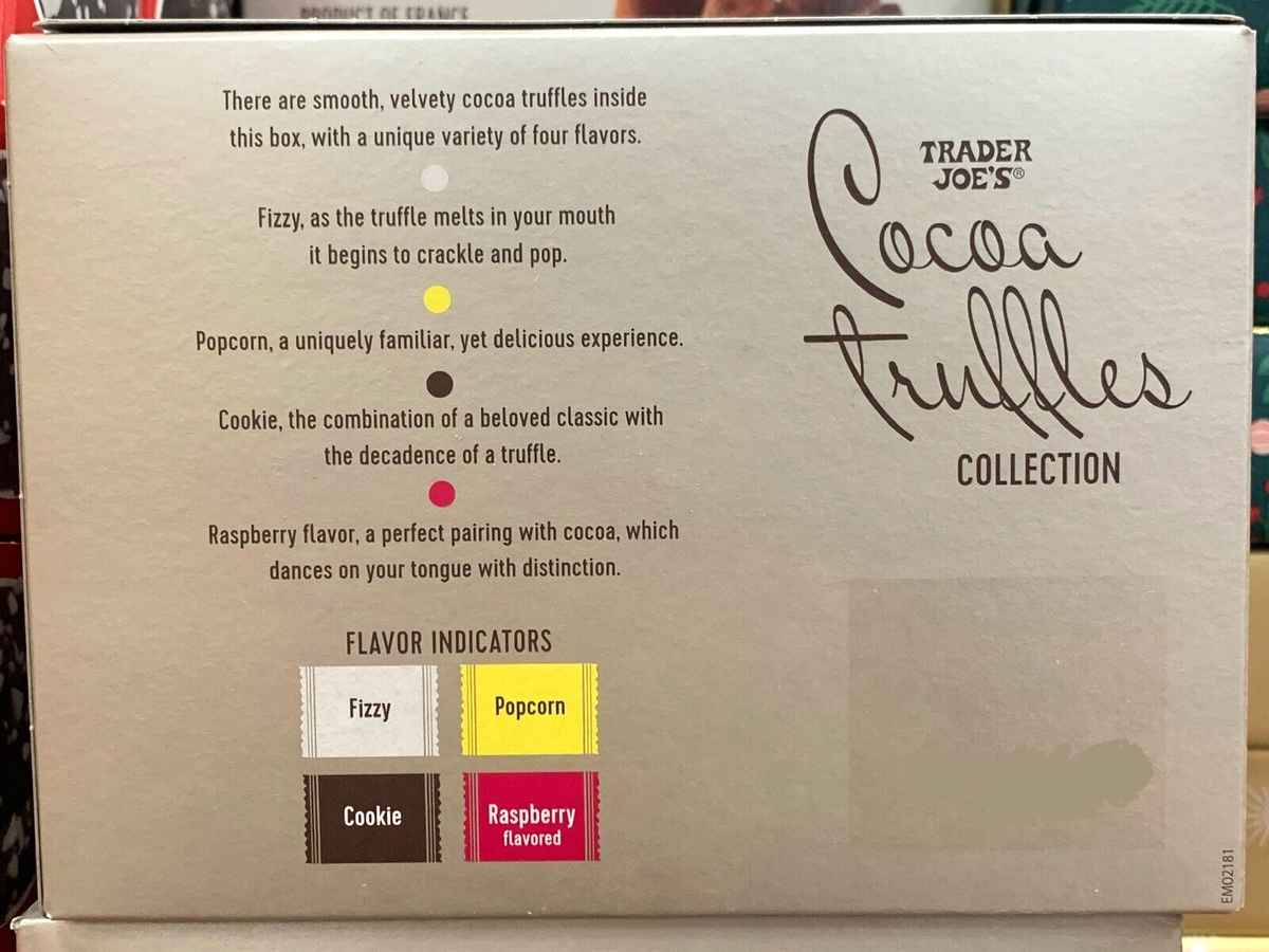 Trader Joe's Cocoa Truffles Collection 4 Flavor Individually