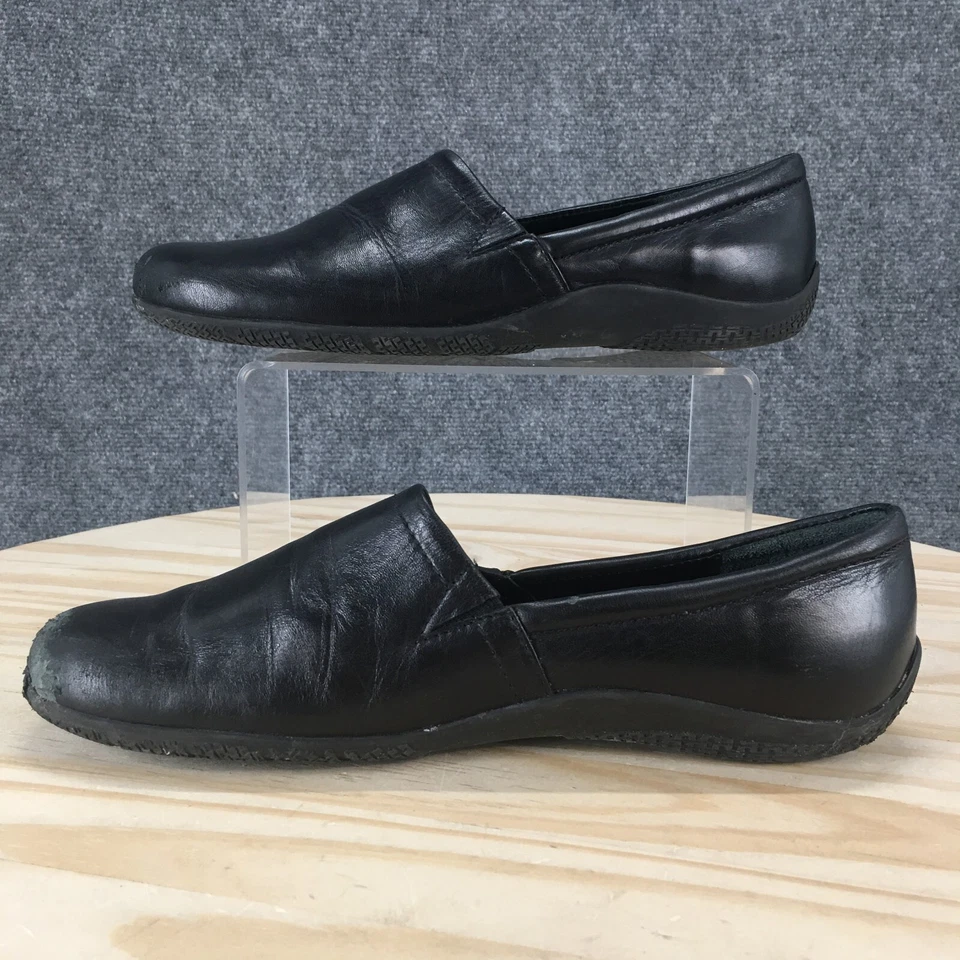 Walking Cradles Shoes Womens 9 M Loafers Black Slip On Round Toe Casual Comfort - Image 2 of 4