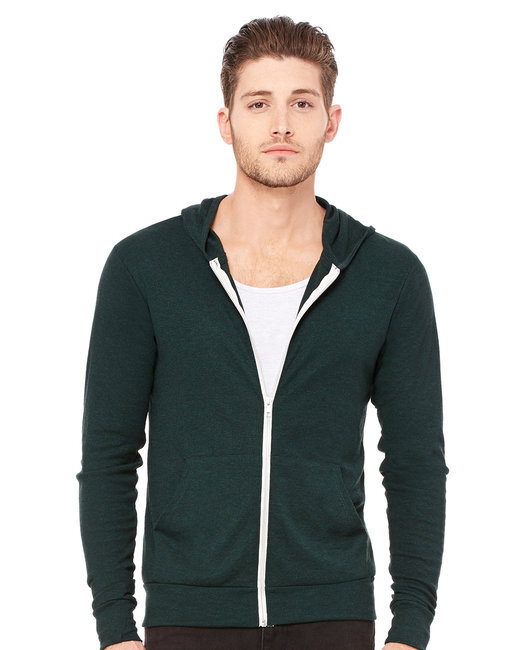 3939 Bella Canvas Unisex Triblend Full-Zip Hoodie