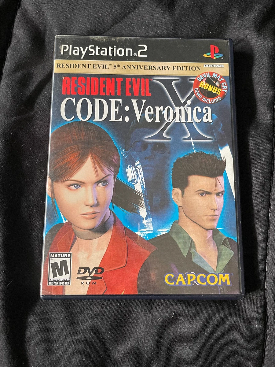 Resident Evil Code Veronica X Playstation 2 PS2 Manual, No Bonus DVD