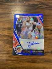 2021-22 Panini Prizm Draft Picks Blue Ice /75 Jordan Schakel #DP-JSC Auto