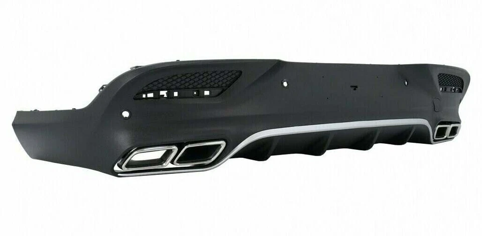 Difusor de parachoques trasero GLE 63 cupé + puntas de silenciador 2016 2017 2018 2019 GLE W292 Foto 3 de 4