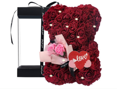 Gifts for Valentine Ngày lễ Gifts from Daughter Son, Flower Bear Rose Teddy Bea