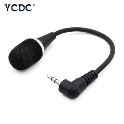 Flexible 3.5mm Jack Mikrofon Redner Mini Mic Für PC Laptop Smartphone Skype DDC