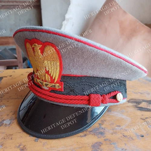 WW2 Italian Duce of Fascism Fascist Military General Officers Visor Cap Repro