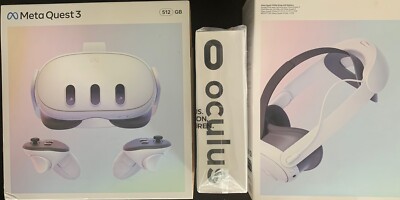 Meta Quest 3 VR Mixed Reality 512GB Headset + Extras In this Bundle!  FREE SHIP