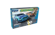 SCALEXTRIC - Drift 360 Race Set 1:32 Scale Electric Slot Car Race Set (C1421T)