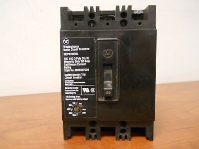 MCP431550R WESTINGHOUSE 150A 3P 600V CIRCUIT BREAKERS USED/CLEANED/TESTED