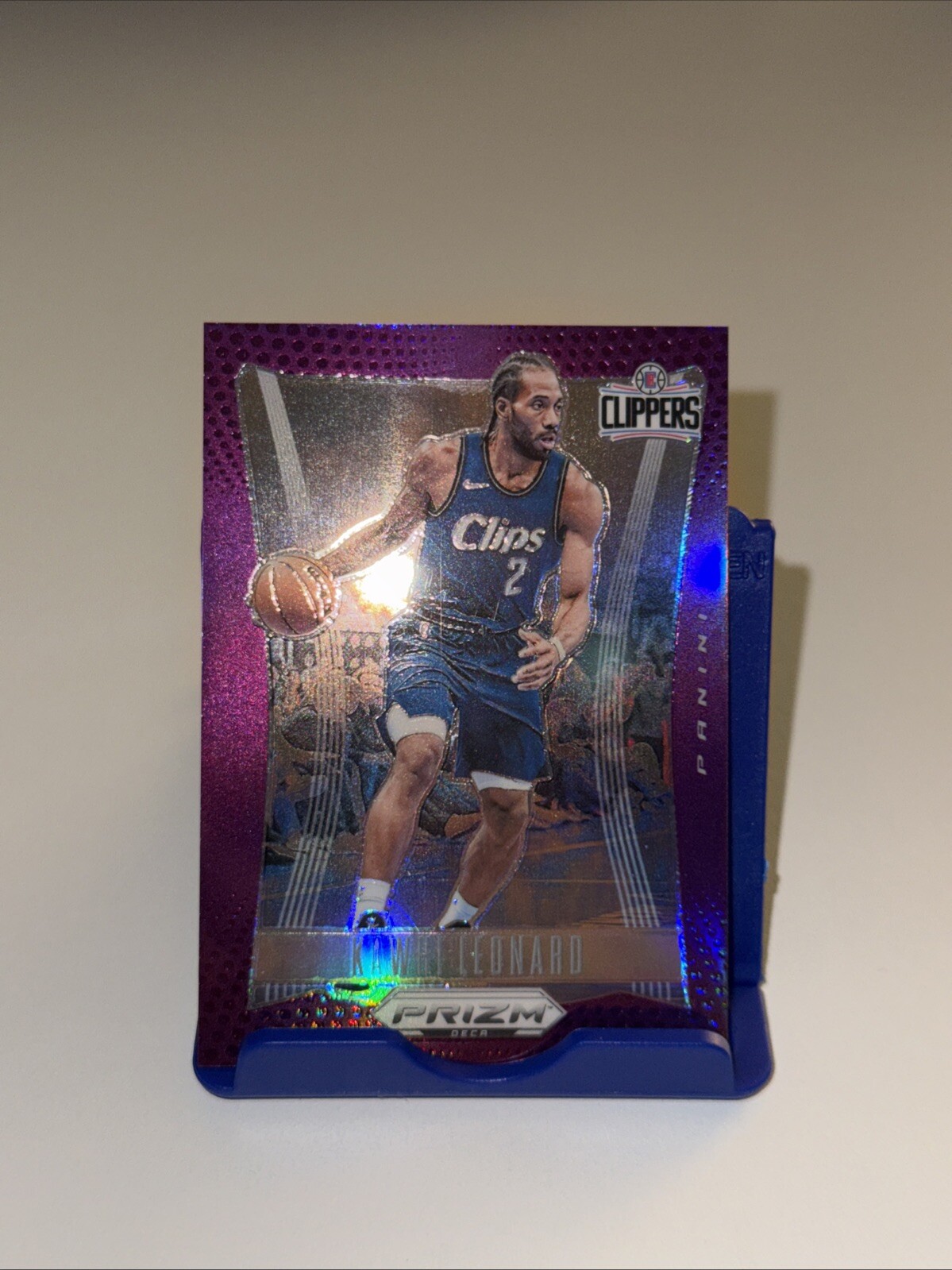 2023-24 Panini Prizm Deca Purple Prizm #278 Kawhi Leonard 26/99