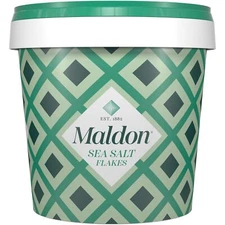 Maldon Sea Salt Flakes 570g Artisan Hand-Harvested Sea Salt Tub Since 1882