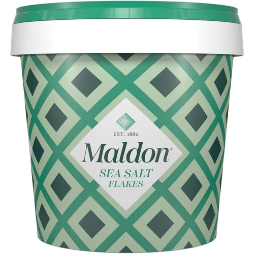 Maldon Sea Salt Flakes 570g Artisan Hand-Harvested Sea Salt Tub Since 1882