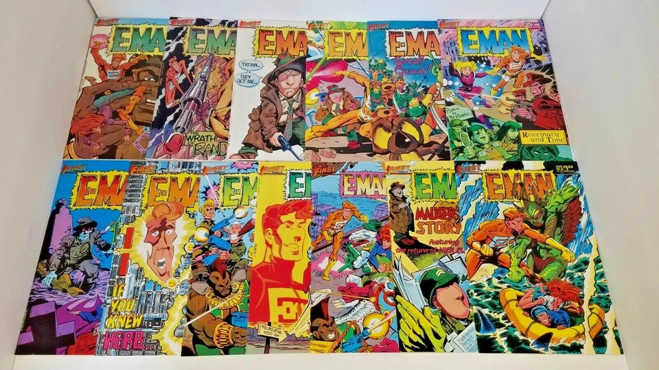 E-MAN COMICS (1983) 25 ISSUE COMPLETE SET 1-25 FIRST PUBLISHING - Image 2 of 2