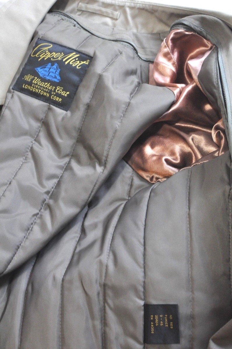 Vintage Clipper Mist all weather coat Mens 40 Reg removable