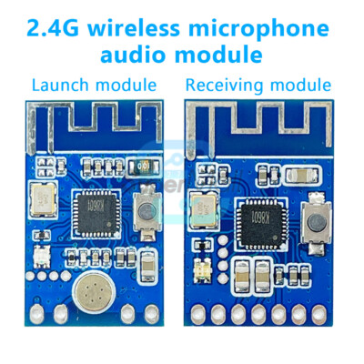 2.4G Wireless Microphone Audio Signal Transmitting Module and Receiving Module