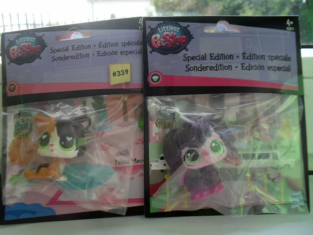 LITTLEST PET SHOP 2 pcs 339 FELINA MEOW 141 STELLA KOMONDOR SPECIAL EDITION