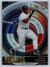 2022 Select 2 Frank Thomas Numbers Inserts 1 Base 1 Prizm Parallel White Sox 10A