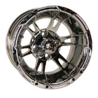 12 x 7 SS112 SS212 Chrome Mirror Golf Cart Car Rim Wheel - New