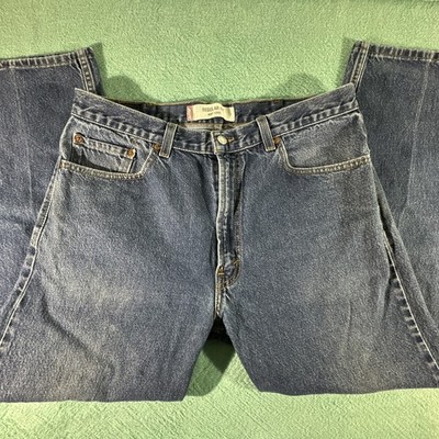 Levis 505 Jeans Mens 38x29 Blue Regular Straight Medium Wash Denim Pants