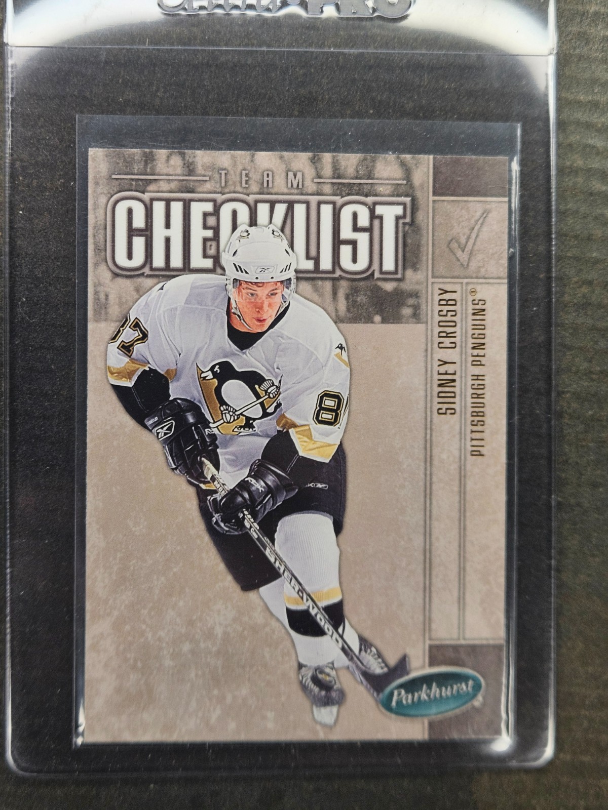 2005-06 UD PARKHURST SIDNEY CROSBY RC #694 ROOKIE TEAM CHECKLIST Penguins