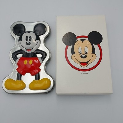 Vintage Disney Time Works Mickey Mouse Collectible Tin Case And Box Only