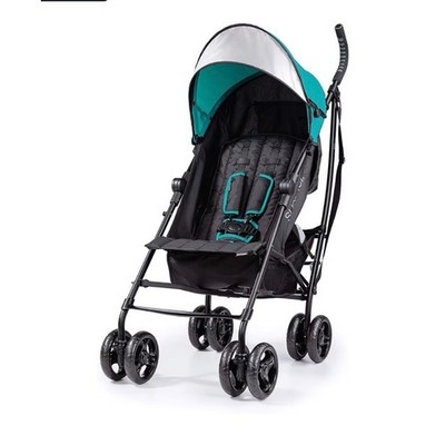 Summer Infant 3Dlite Umbrella Stroller Black Teal Lightweight Compact Fold