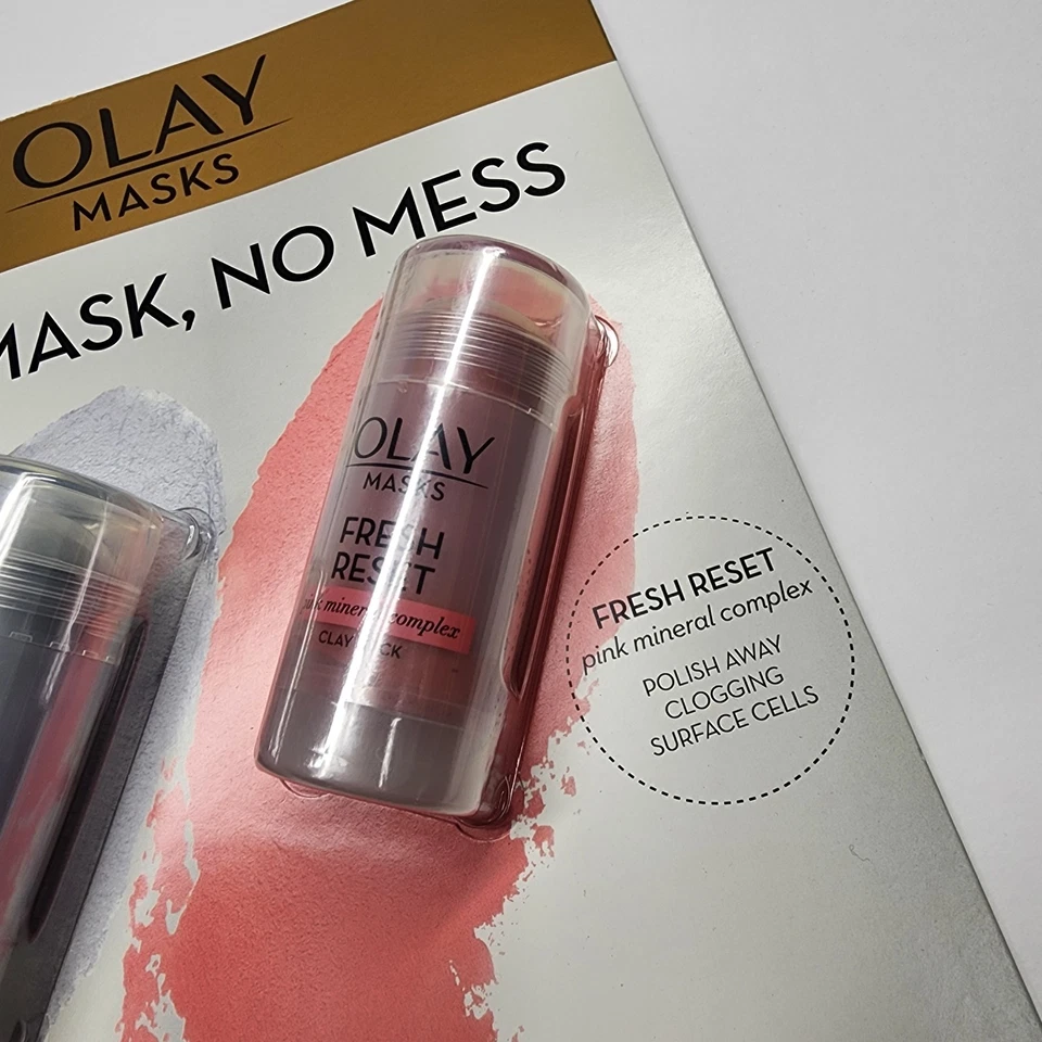 Olay Masks Set Glow Boost And Fresh Reset 1.7oz Each - 3.4 Total New - Image 4 of 4