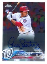 2018 Topps Chrome Adrian Sanchez RC Rookie Autographs #RA-ASA Washington MLB