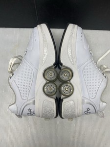 AGLOAT Retractable Roller Skate Shoes Women’s 9.5 White Pop-Out Wheel Never Used