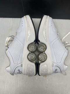 AGLOAT Retractable Roller Skate Shoes Women’s 9.5 White Pop Out Wheel Never Used