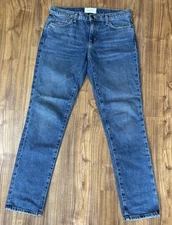 CURRENT/ELLIOTT Easy Stiletto with Rolled Hem Jeans in Grassland Size 27