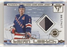2001 Pacific Private Stock Titanium Variation Brian Leetch Rico Fata Patch 7ez