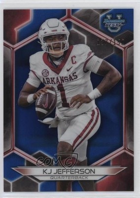 2023 Bowman U Blue Refractor 137/150 KJ Jefferson #17 15av