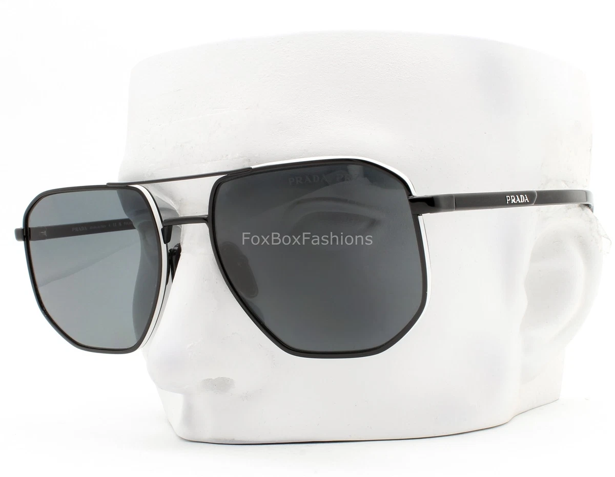 Prada Aviator Pilot Polarized Sunglasses, 62-14-130 PRADA Polarized Aviator Sunglasses for Men for sale | eBay main image 2