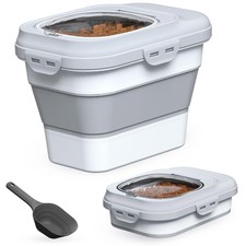 Dog Food Storage Container Small, 10-13lbs Collapsible Dog Cat Food Container...