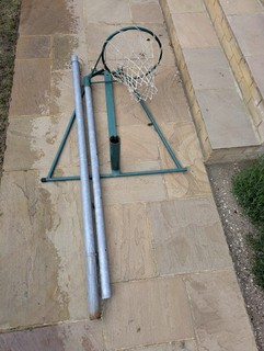 Netball hoop and post
