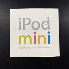 Apple iPod mini A1051 4GB Silver Full Set Box - Works, Needs Battery